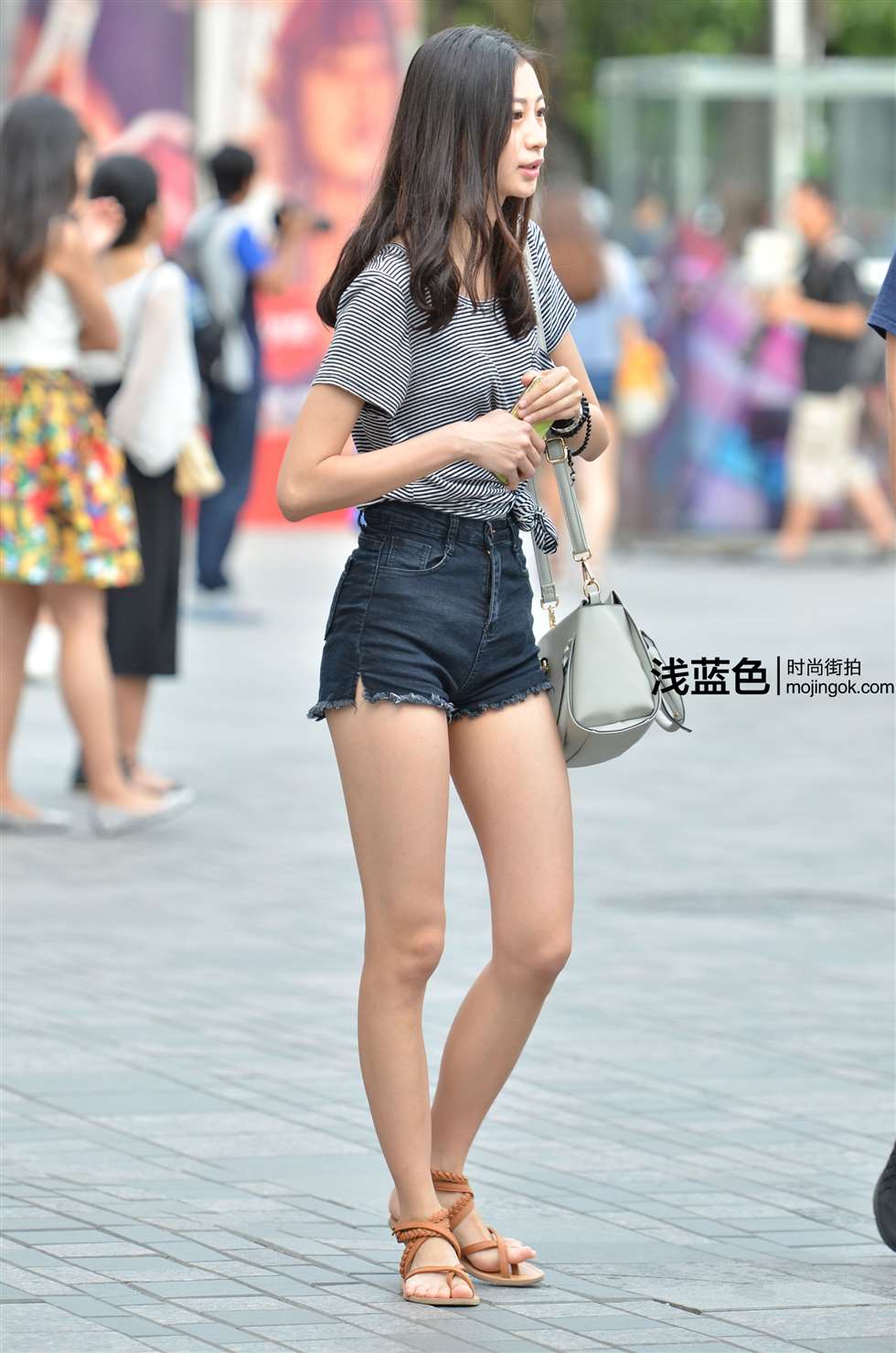 图片[1]-牛仔短裤（13p）-街拍流行馆