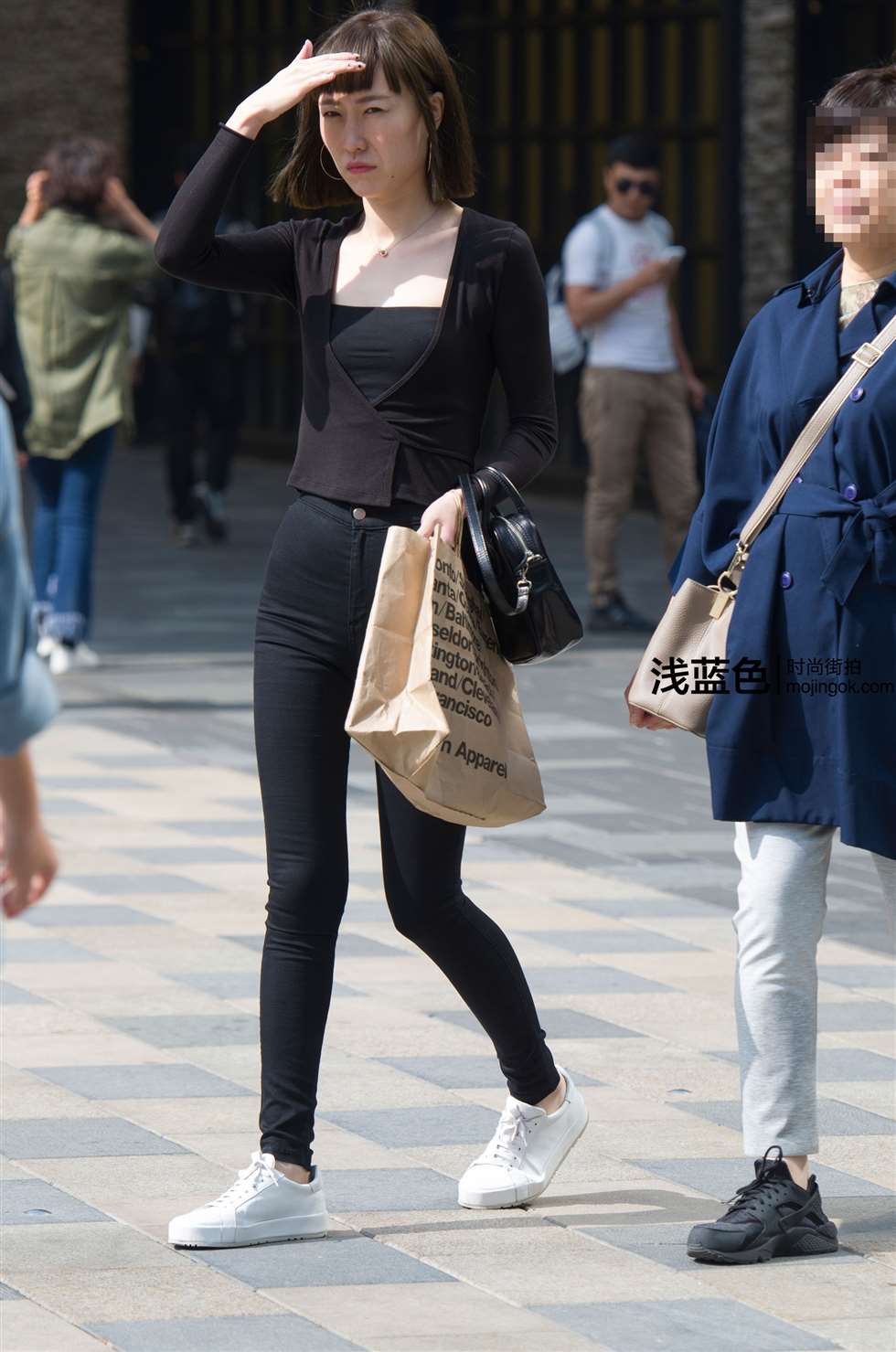 图片[3]-黑色紧裤（19p）-街拍流行馆