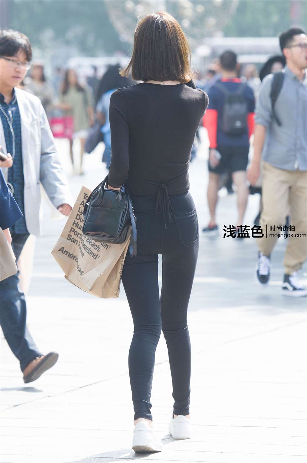 图片[2]-黑色紧裤（19p）-街拍流行馆