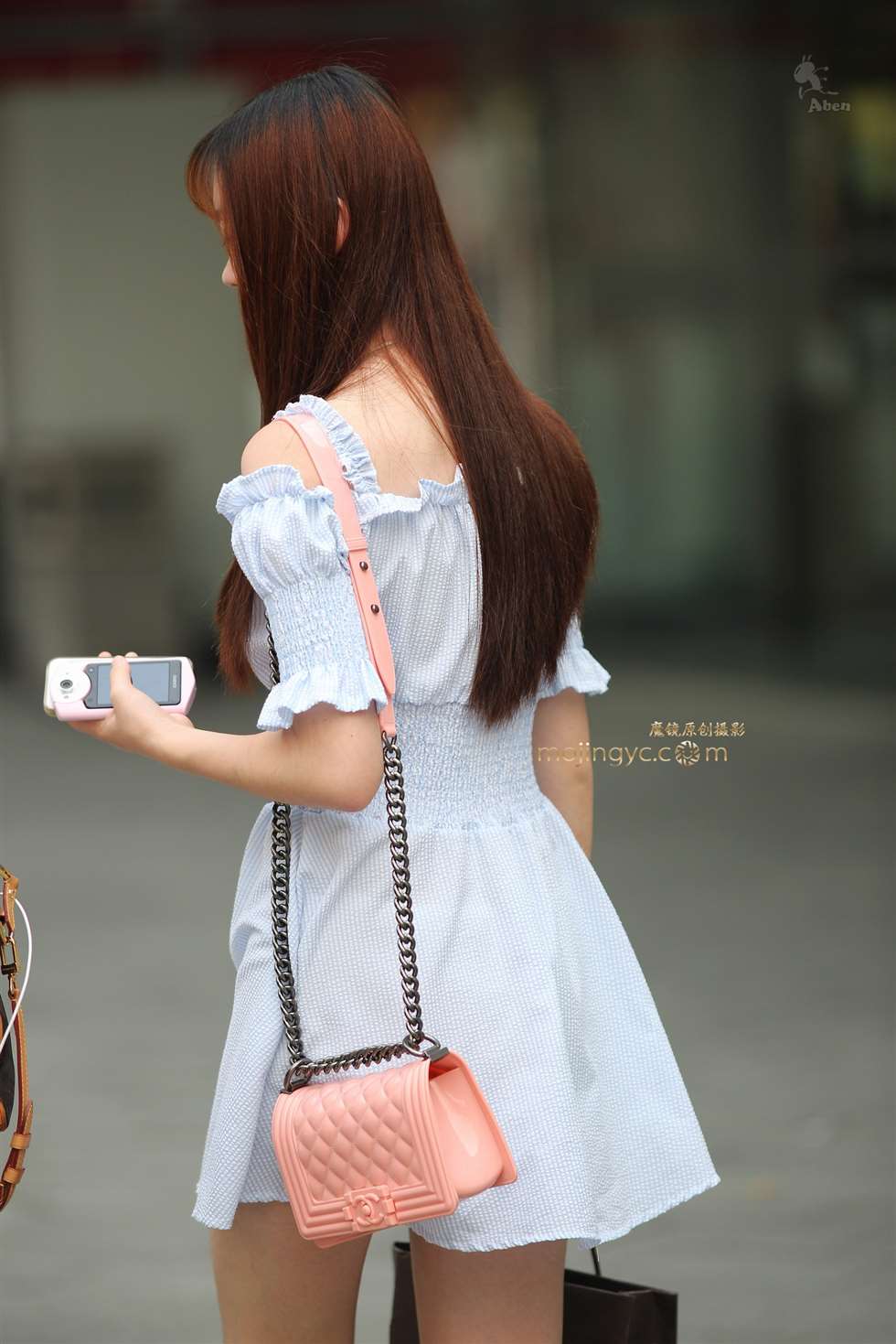 图片[2]-阿奔.淡蓝公主裙 天使系少女.18p-街拍流行馆