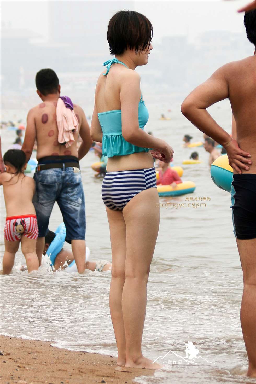图片[1]-第845篇条纹泳装 —-16P-街拍流行馆