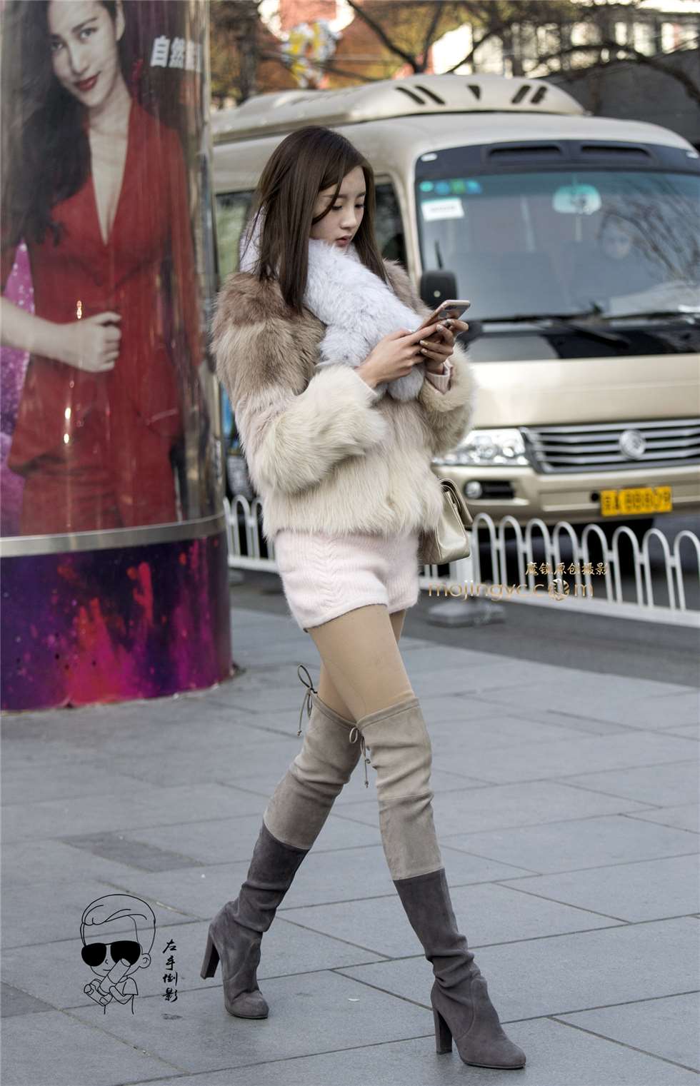 图片[5]-修长美腿显魅力{2017-1-23-10P}左-街拍流行馆