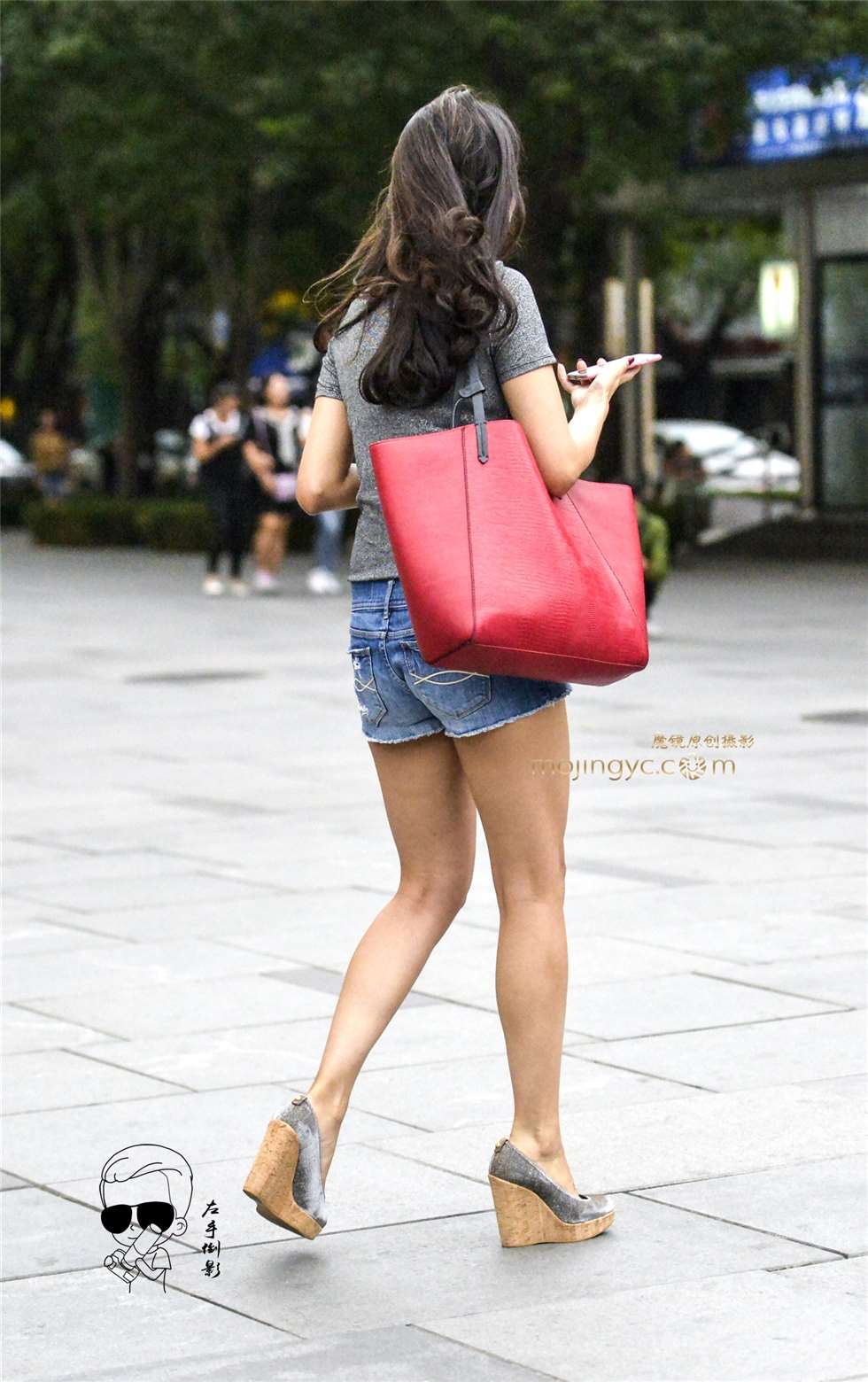 图片[3]-超短裤美女的魅力（2017-1-29-10P）-街拍流行馆