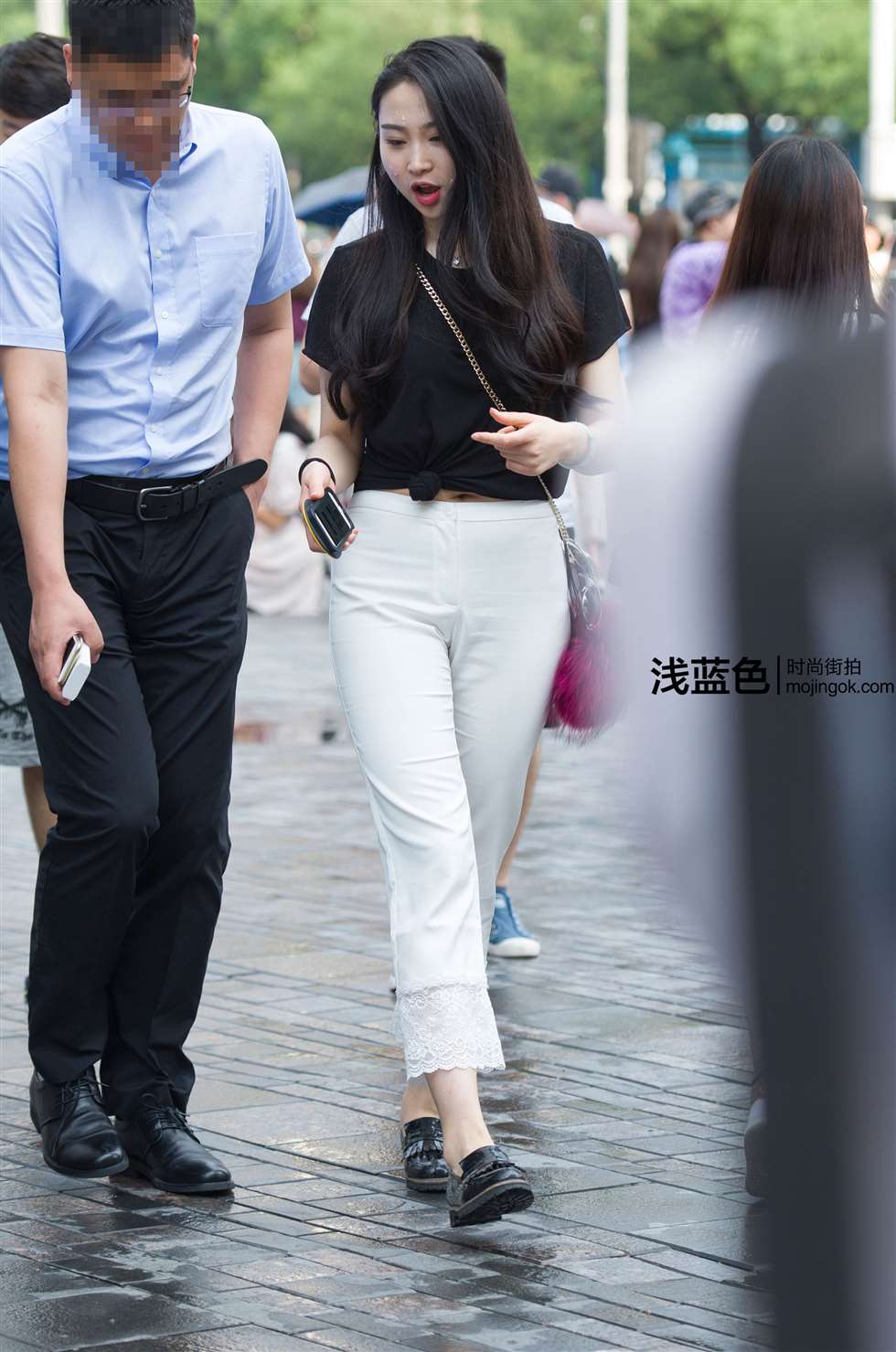图片[4]-白裤美女（12p）-街拍流行馆