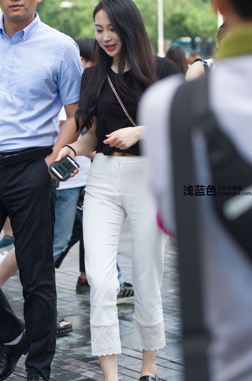 图片[5]-白裤美女（12p）-街拍流行馆