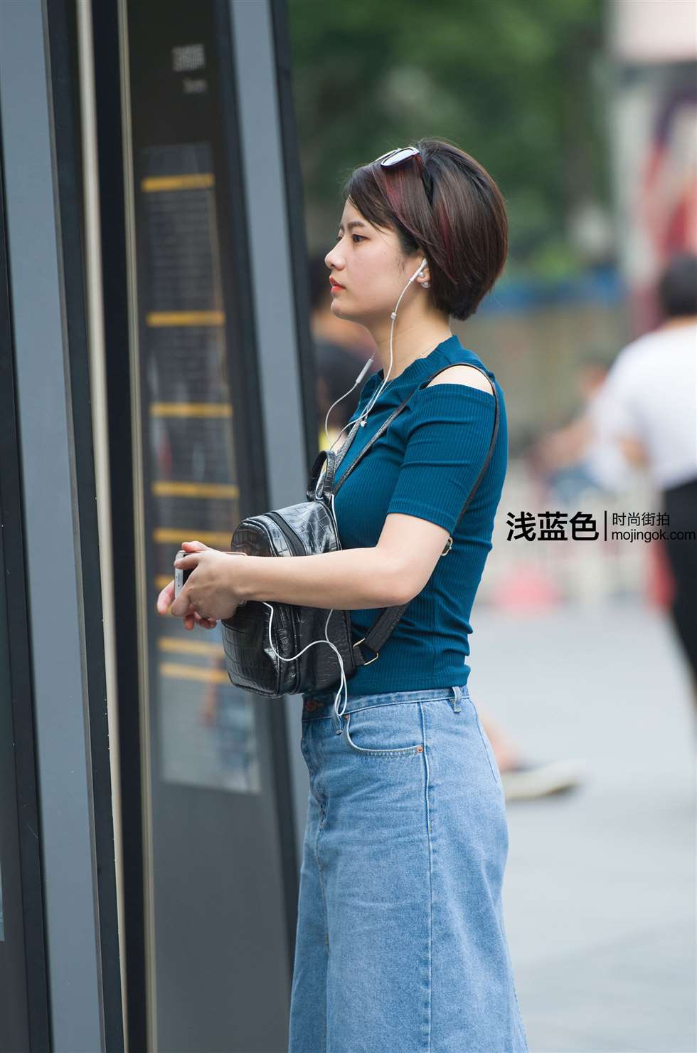 图片[4]-牛仔裙（21p）-街拍流行馆