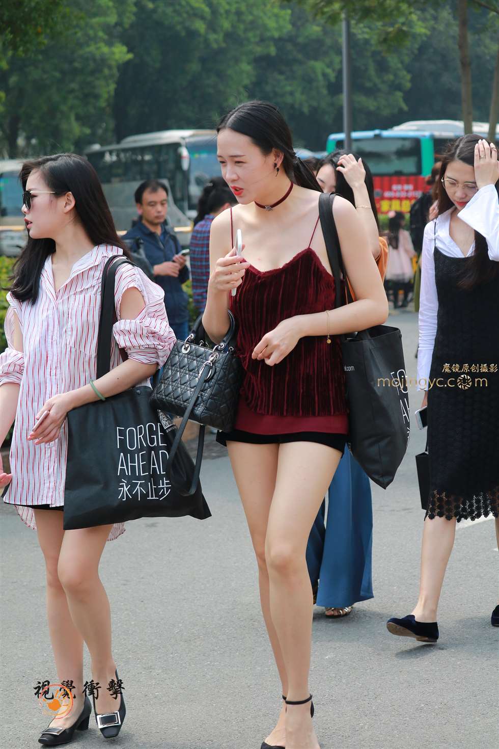 图片[3]-嫩白肌肤淑女 背心式连衣裙 【16p-街拍流行馆