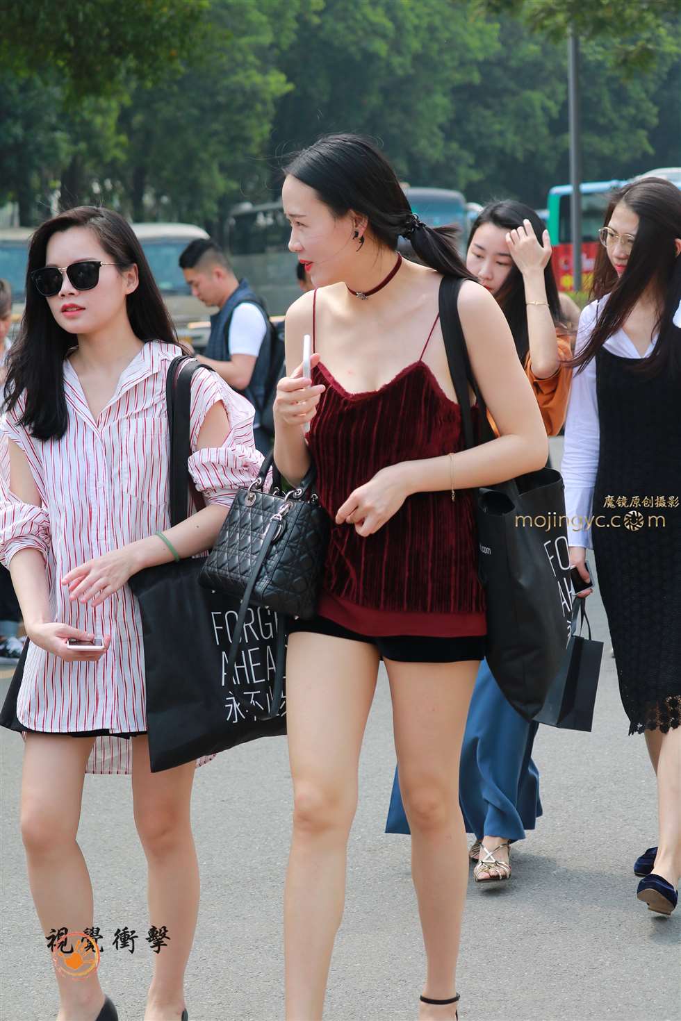 图片[4]-嫩白肌肤淑女 背心式连衣裙 【16p-街拍流行馆