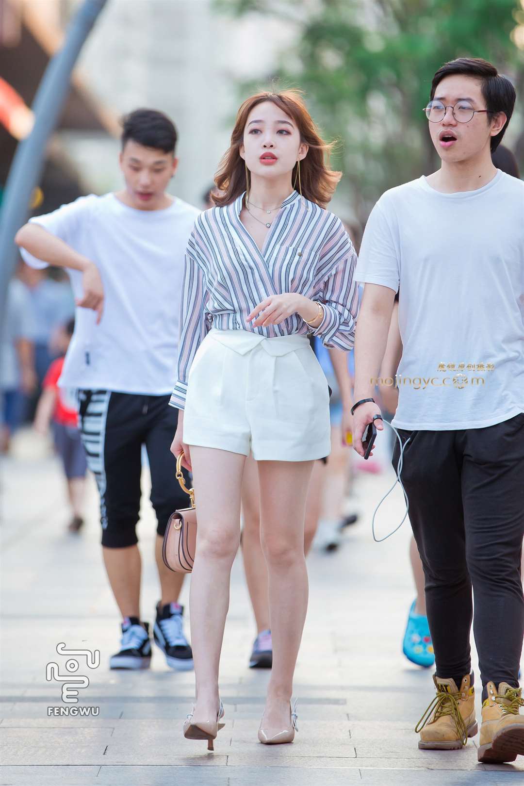 图片[3]-短裤，美腿，高跟（12）-街拍流行馆