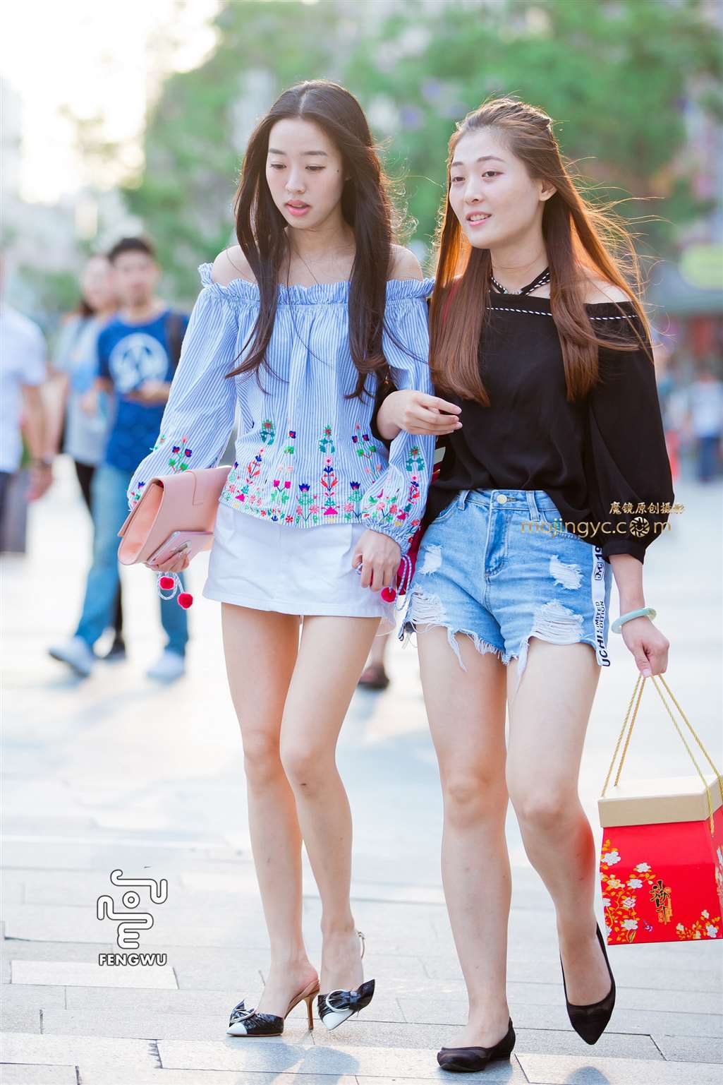 图片[1]-短裤，美腿，高跟（12）-街拍流行馆