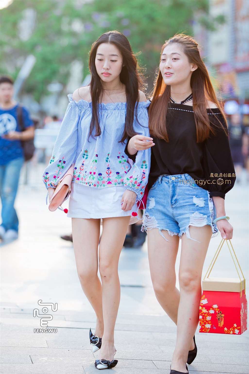 图片[3]-短裤，美腿，高跟（12）-街拍流行馆