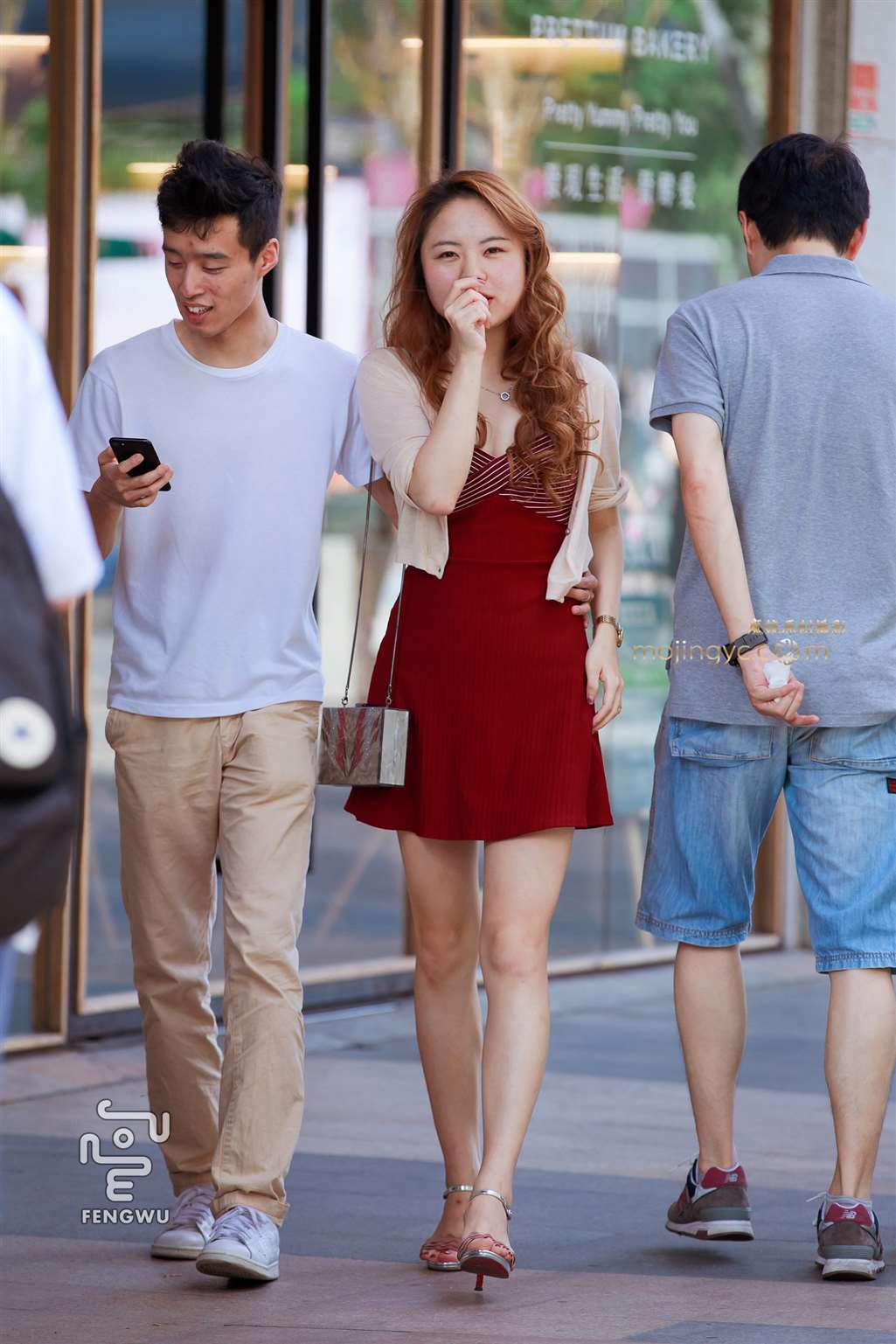 图片[3]-连衣短裙，裸腿，凉高（14）-街拍流行馆