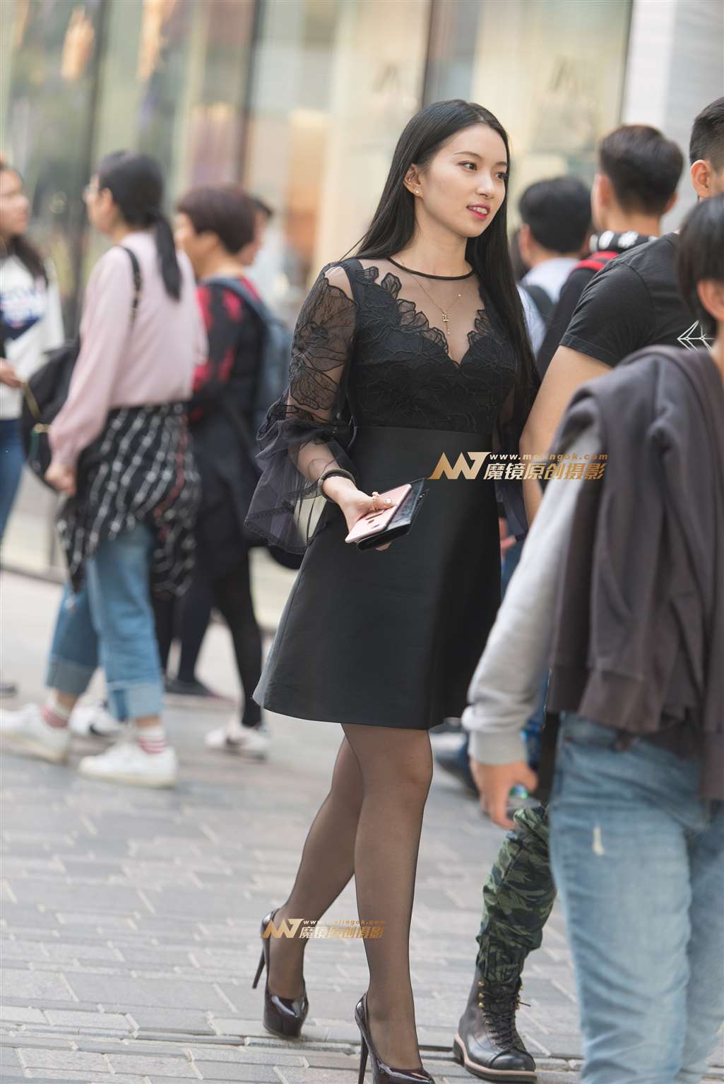 图片[5]-蕾丝裙黑丝超高-街拍流行馆