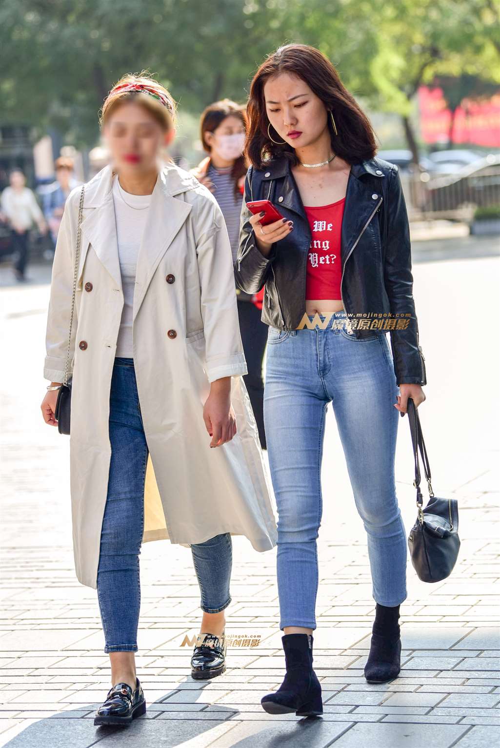 图片[4]-皮夹克 仔裤女-街拍流行馆