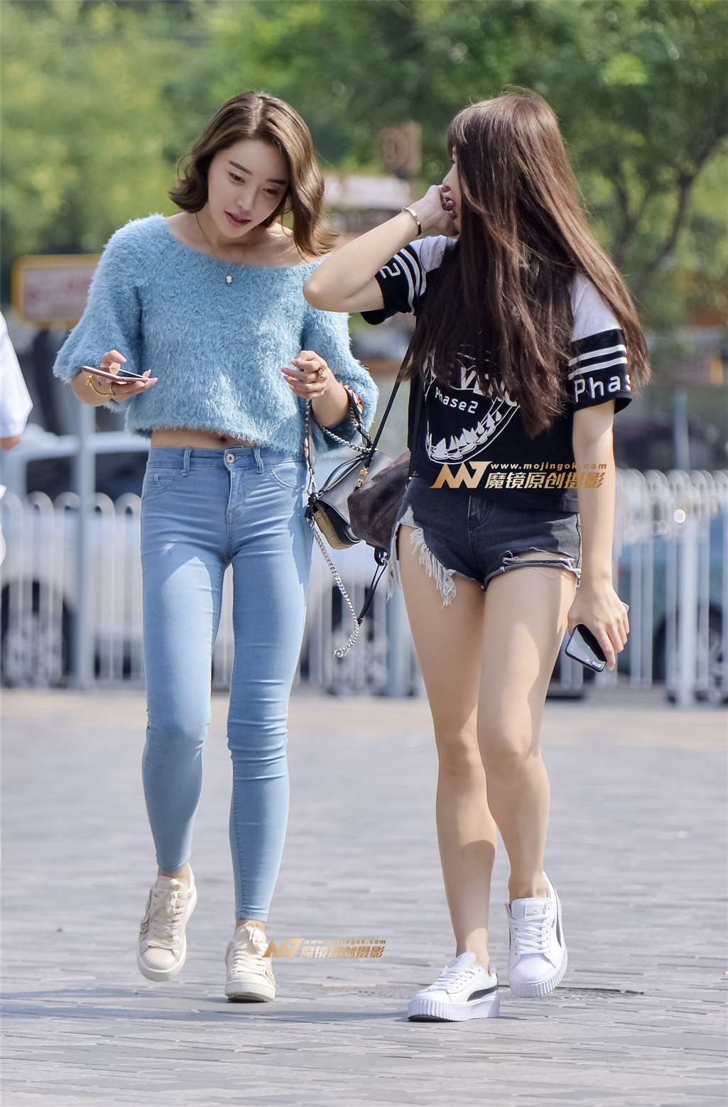 图片[4]-牛仔热裤凸显性感美臀-街拍流行馆