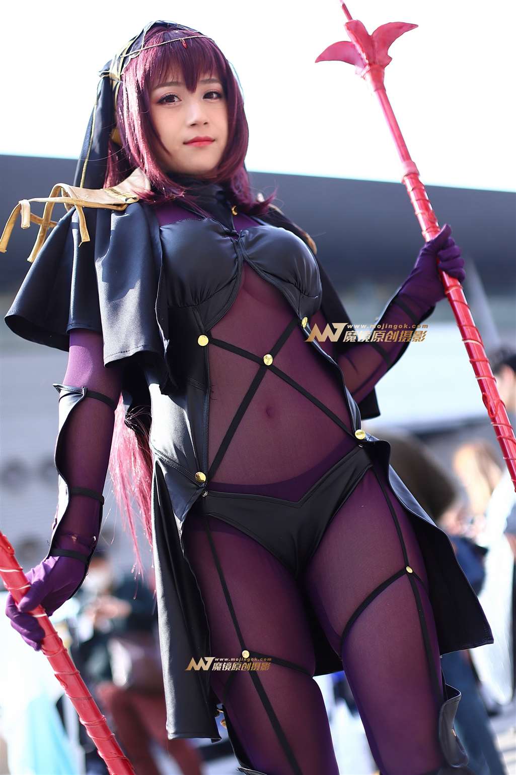 图片[5]-紫色系手持双枪Coser-街拍流行馆
