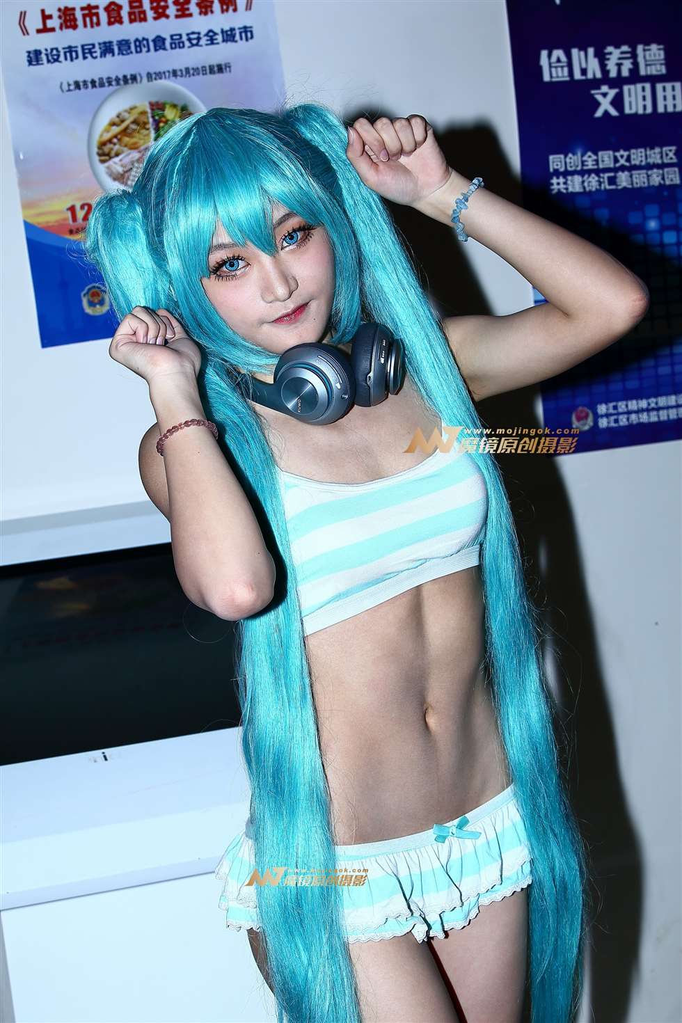 条纹泳装cosplay-街拍流行馆