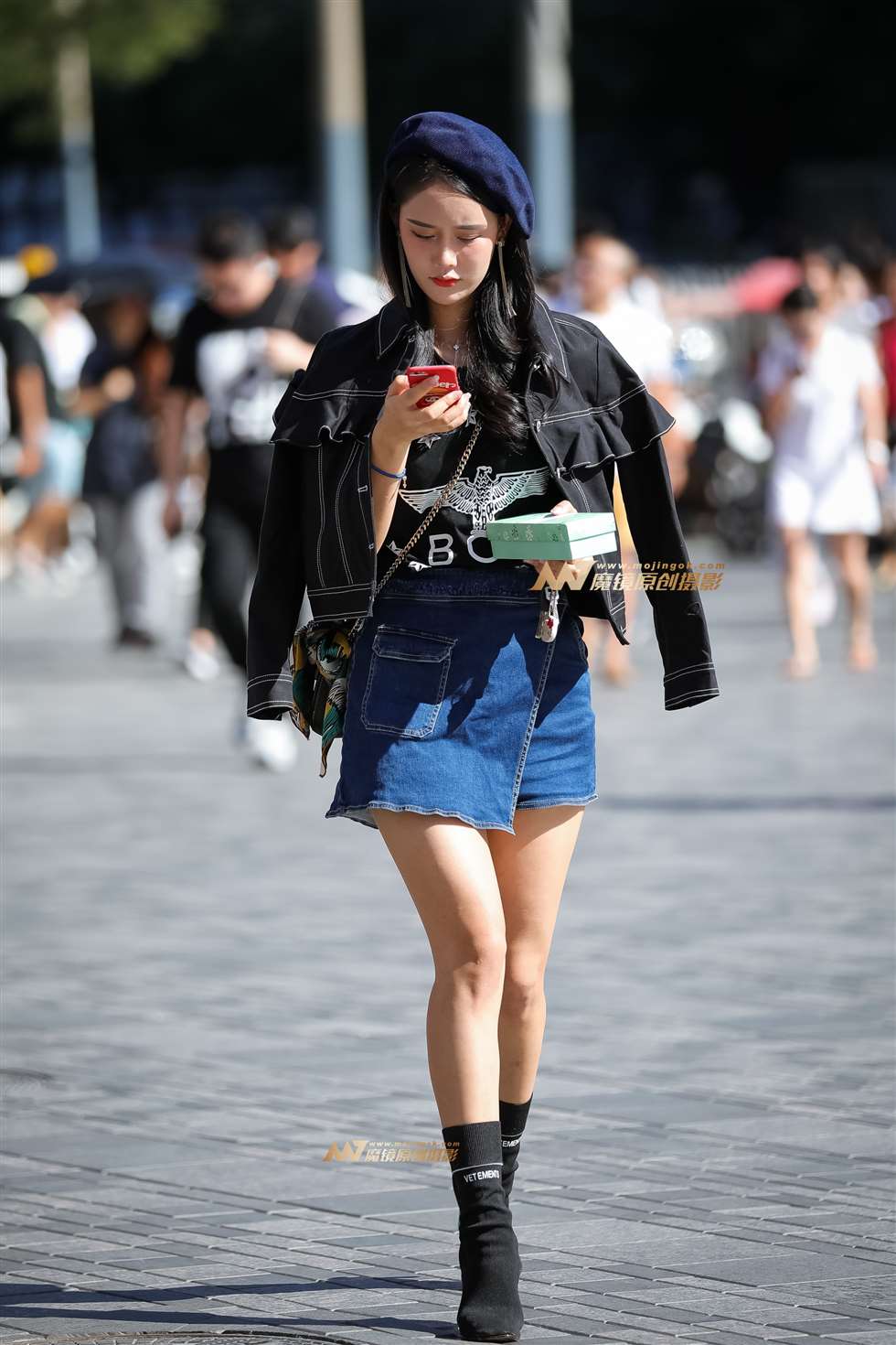 图片[3]-时髦美女长的漂亮是优势，穿的漂亮是本事-街拍流行馆