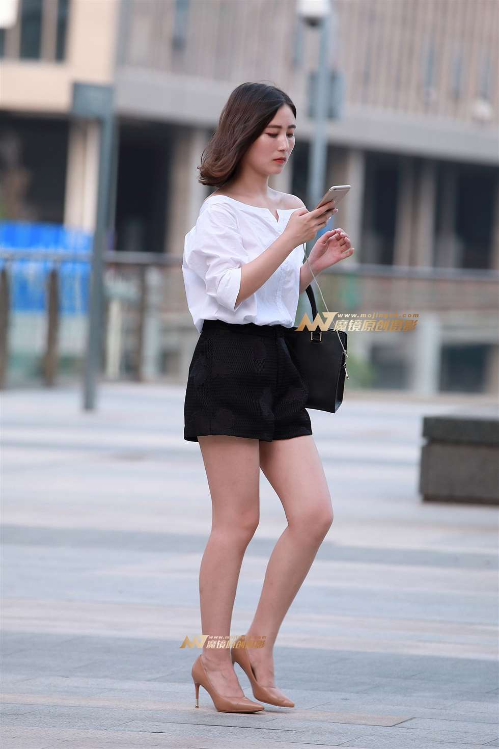 图片[4]-短裤，美腿，高跟-街拍流行馆