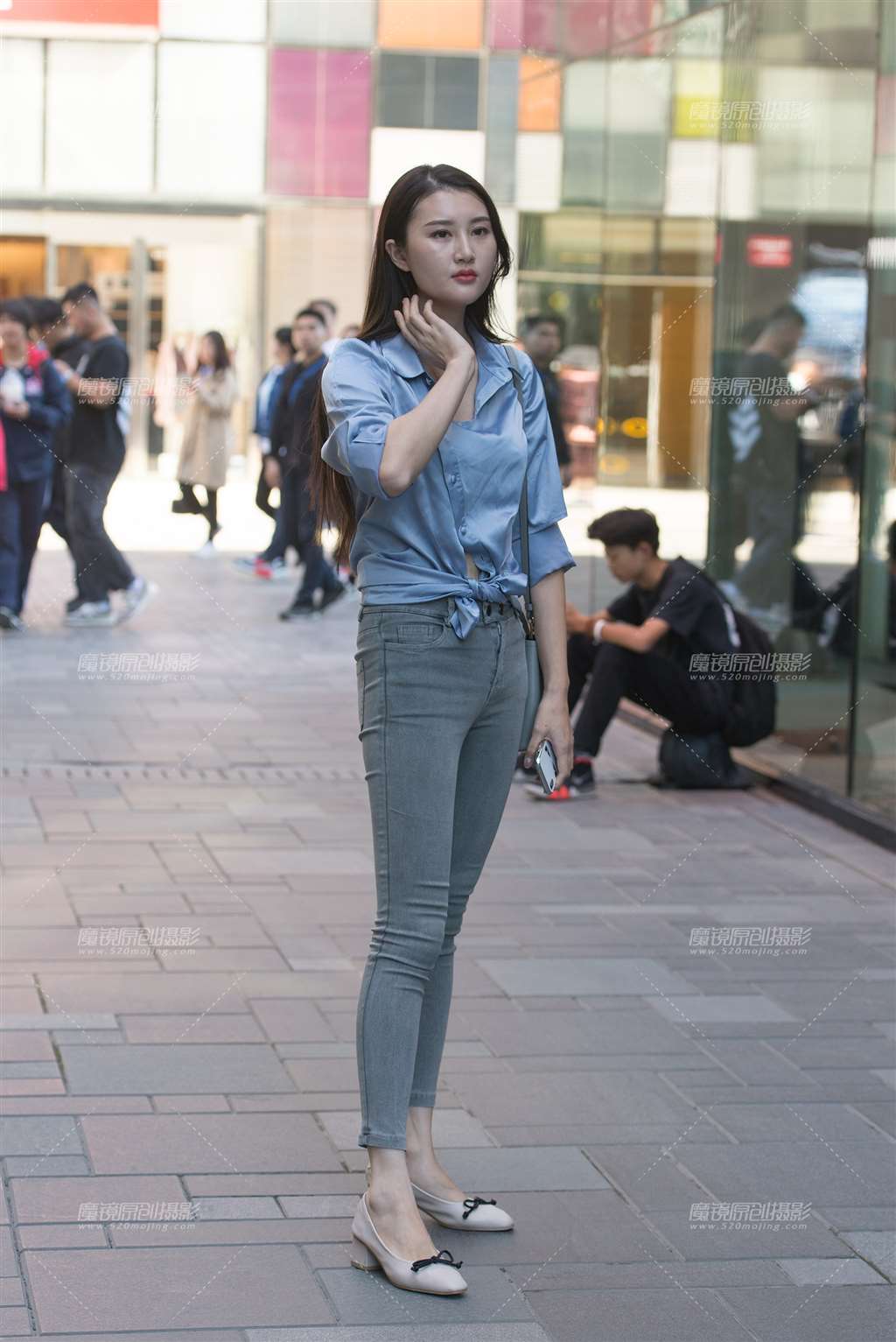 图片[4]-牛仔裤美女-街拍流行馆