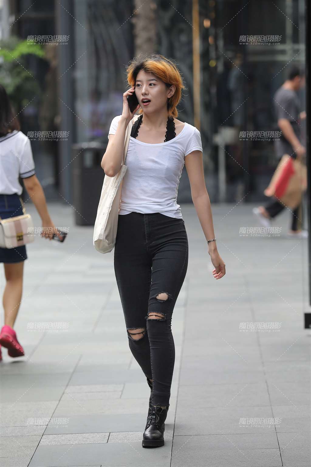 图片[3]-苗条长腿紧牛-街拍流行馆