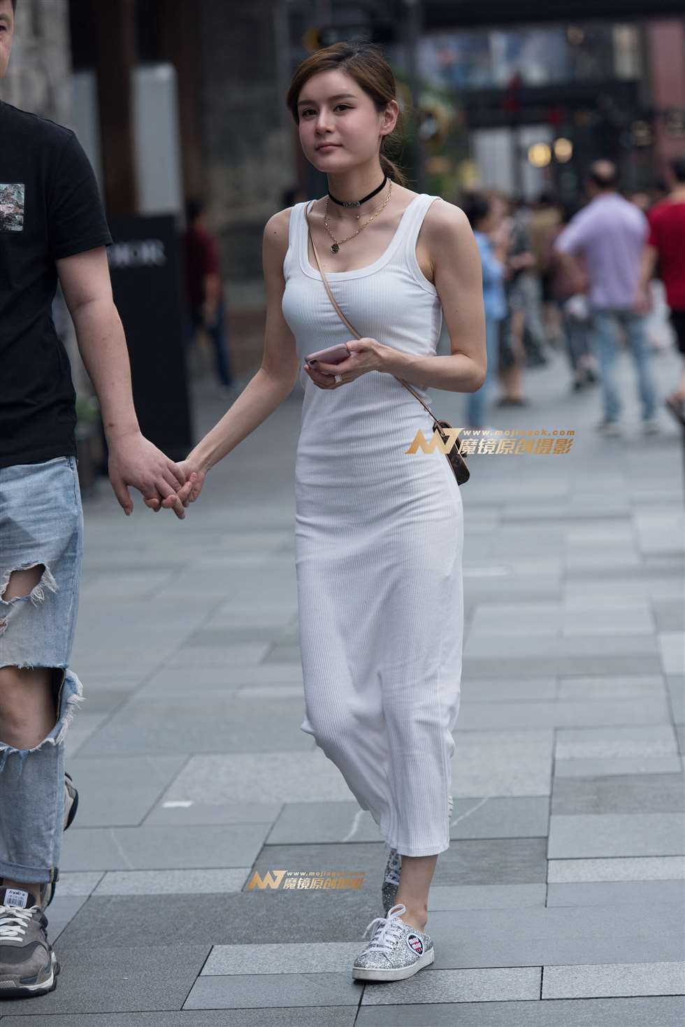 图片[4]-白色包臀裙美女-街拍流行馆