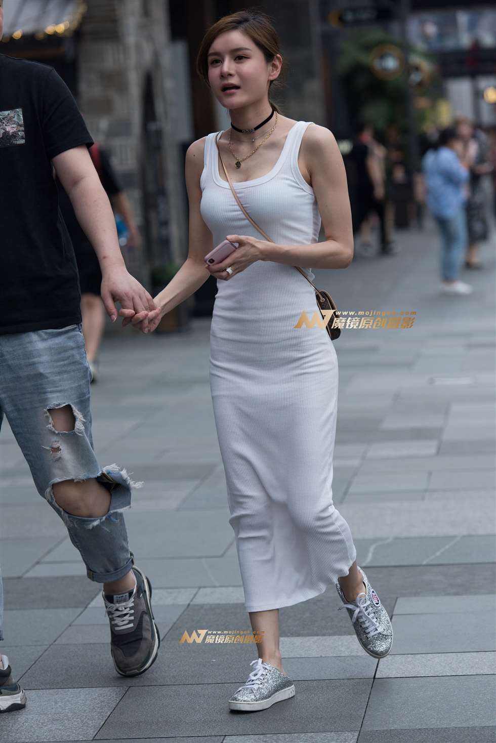 图片[5]-白色包臀裙美女-街拍流行馆