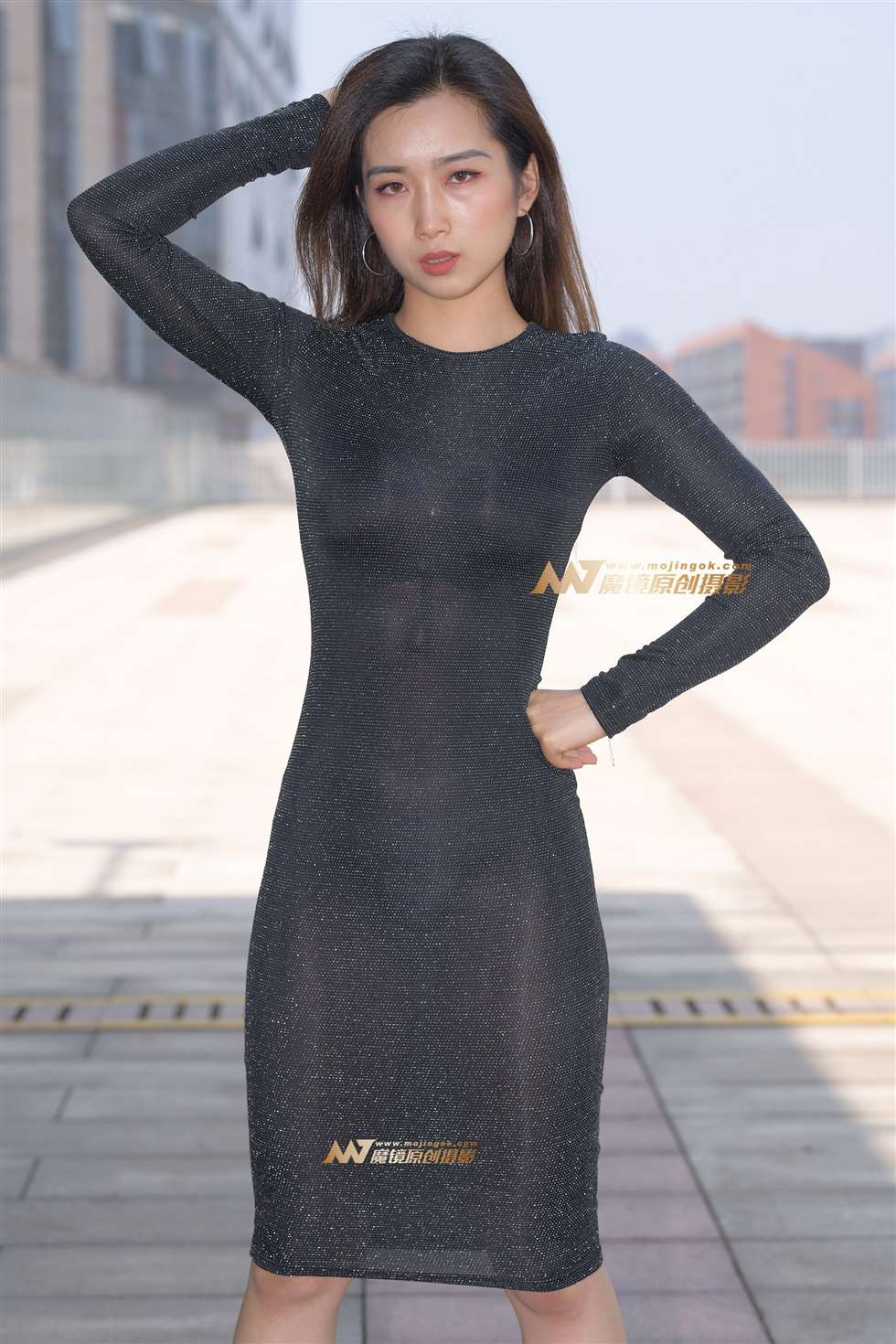 图片[1]-【红石模拍大赛作品】超性感包臀裙美女-街拍流行馆