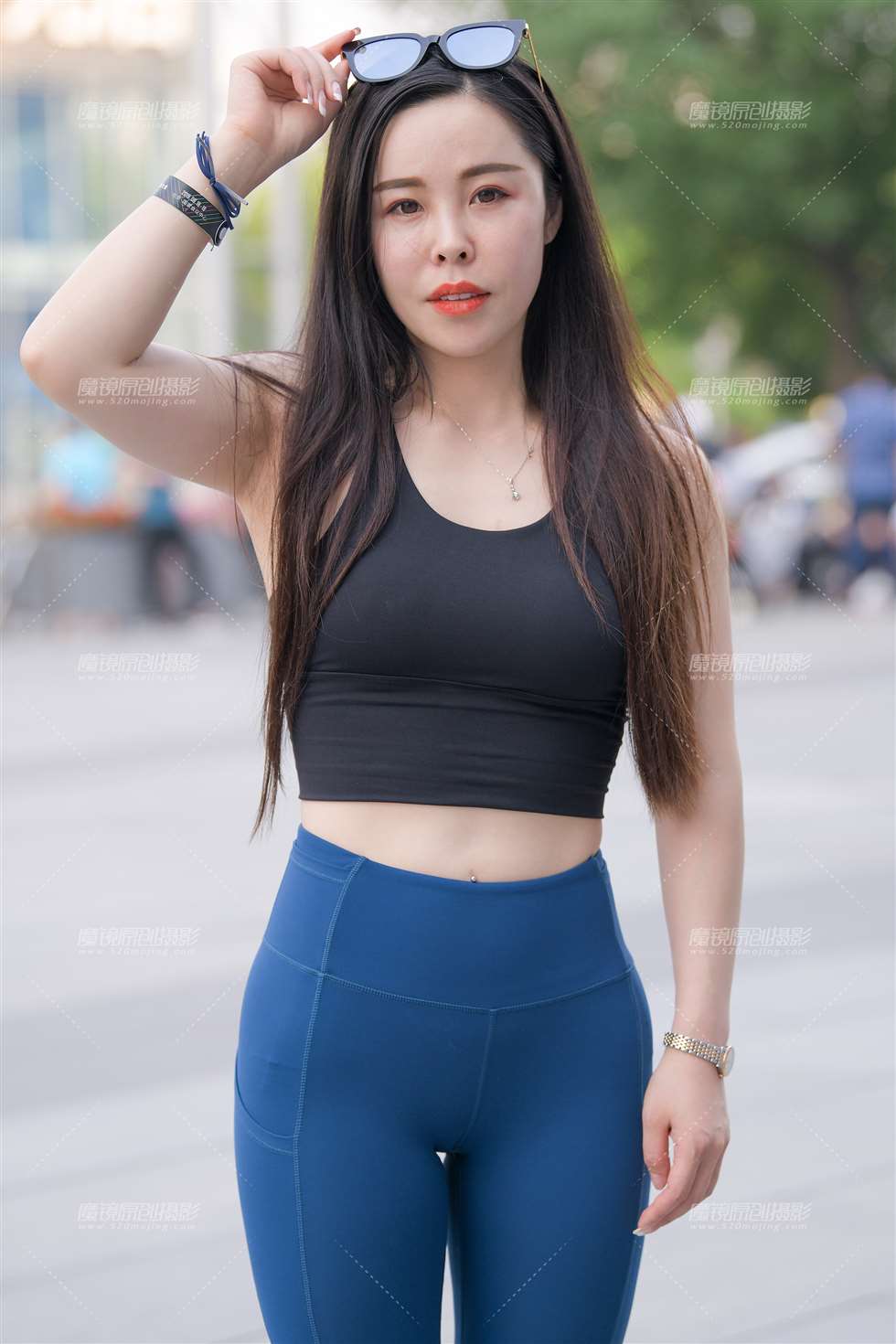 图片[5]-【红石赛贴】性感蓝色瑜伽裤-街拍流行馆