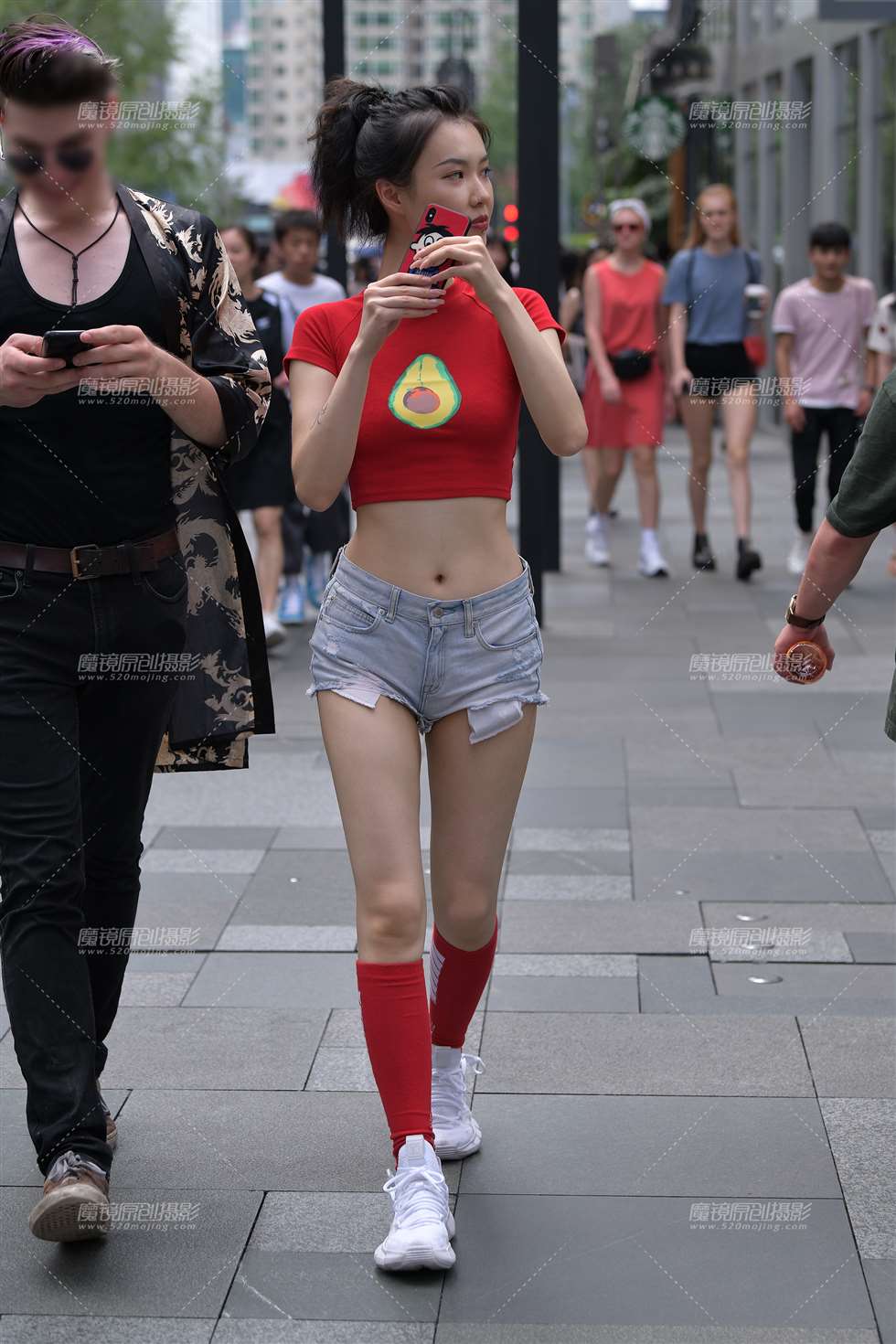 图片[5]-【视觉冲击赛贴】性感小蛮腰，小月牙，美眉-街拍流行馆