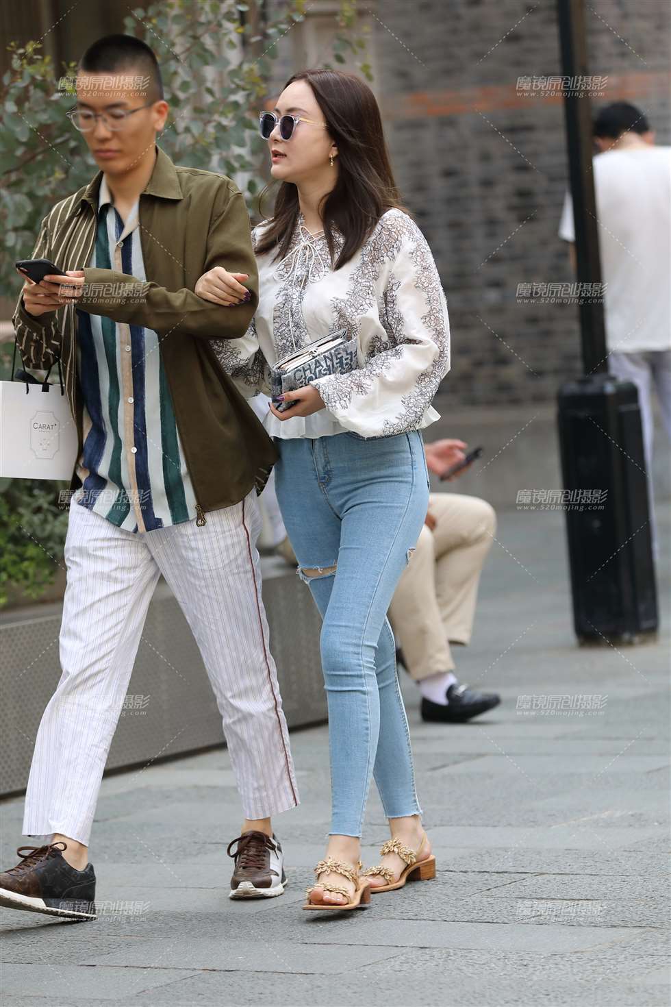 图片[4]-【欧阳赛帖】包臀紧身牛仔裤美女-街拍流行馆