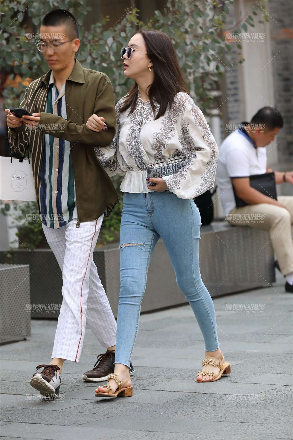 图片[5]-【欧阳赛帖】包臀紧身牛仔裤美女-街拍流行馆