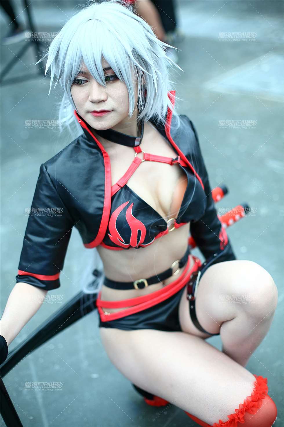 图片[4]-性感皮衣银发cosplay-街拍流行馆
