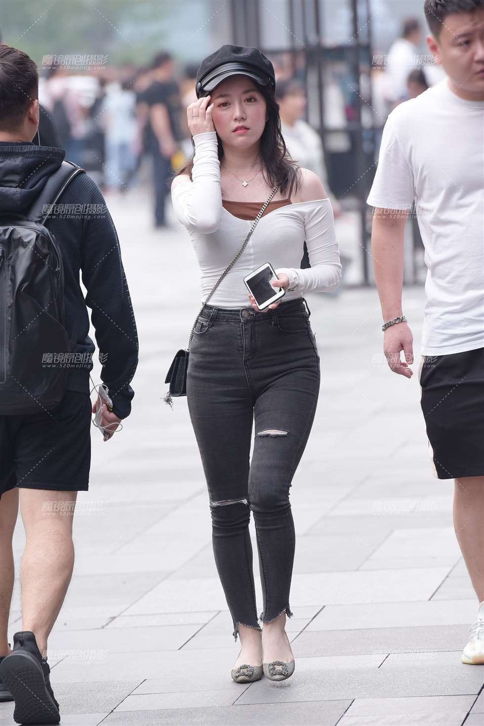 图片[5]-【慕容笙赛贴】戴帽子美女-街拍流行馆