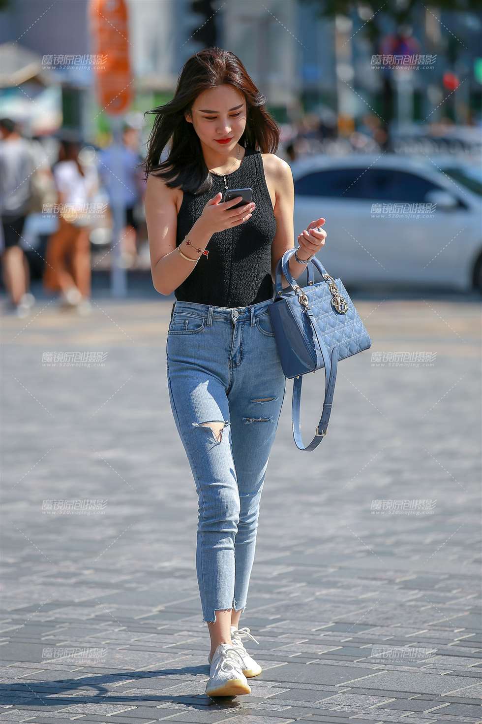 图片[5]-牛仔裤漂亮美女-街拍流行馆