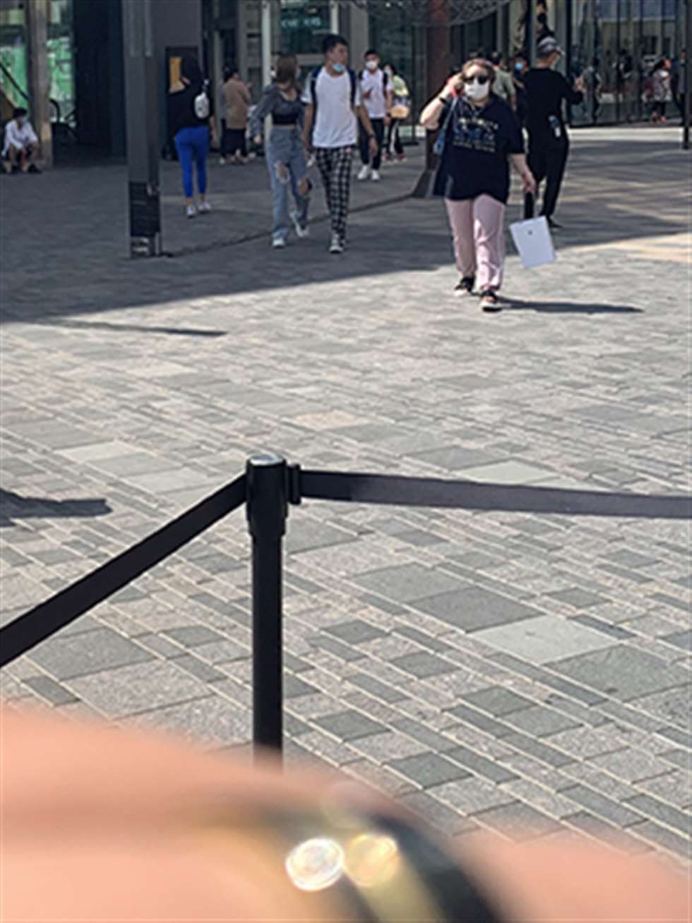 图片[3]-【红石赛帖】性感蓝色瑜伽裤美女-街拍流行馆