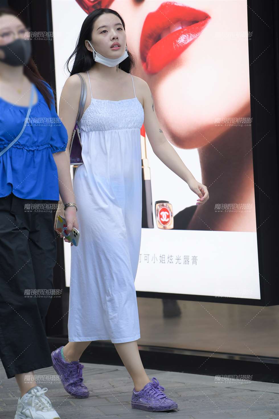 图片[5]-【红石赛帖】白裙美女-街拍流行馆