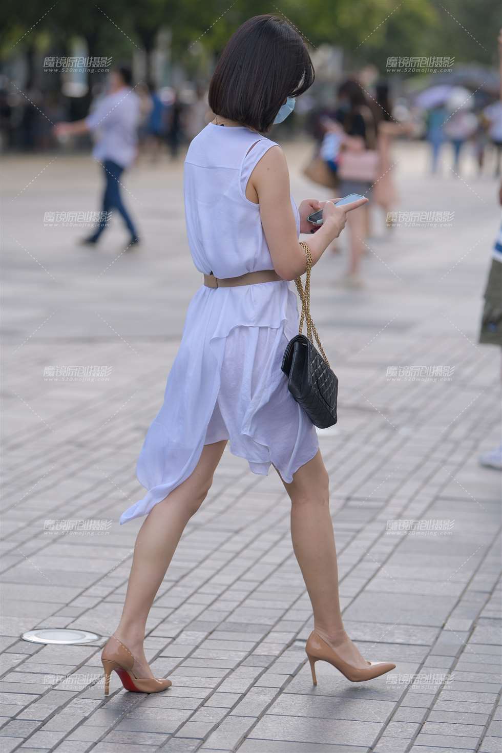 图片[4]-【红石赛帖】白裙气质美女-街拍流行馆