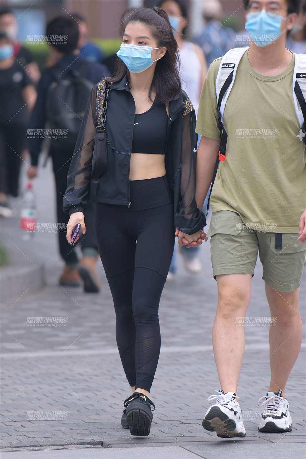 图片[4]-【红石赛帖】黑色瑜伽裤美女-街拍流行馆