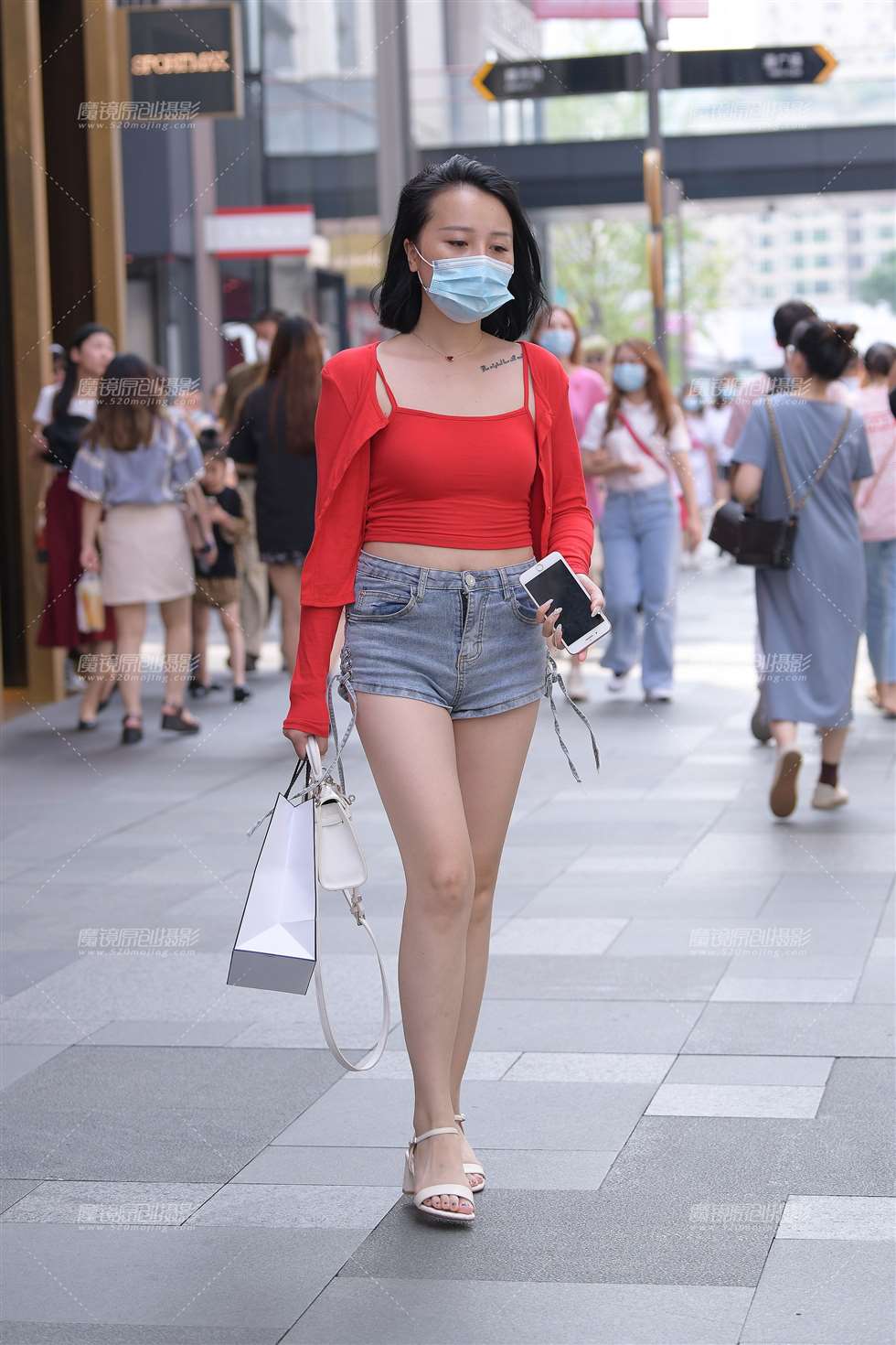 图片[5]-热裤 ，美腿，美**~-街拍流行馆
