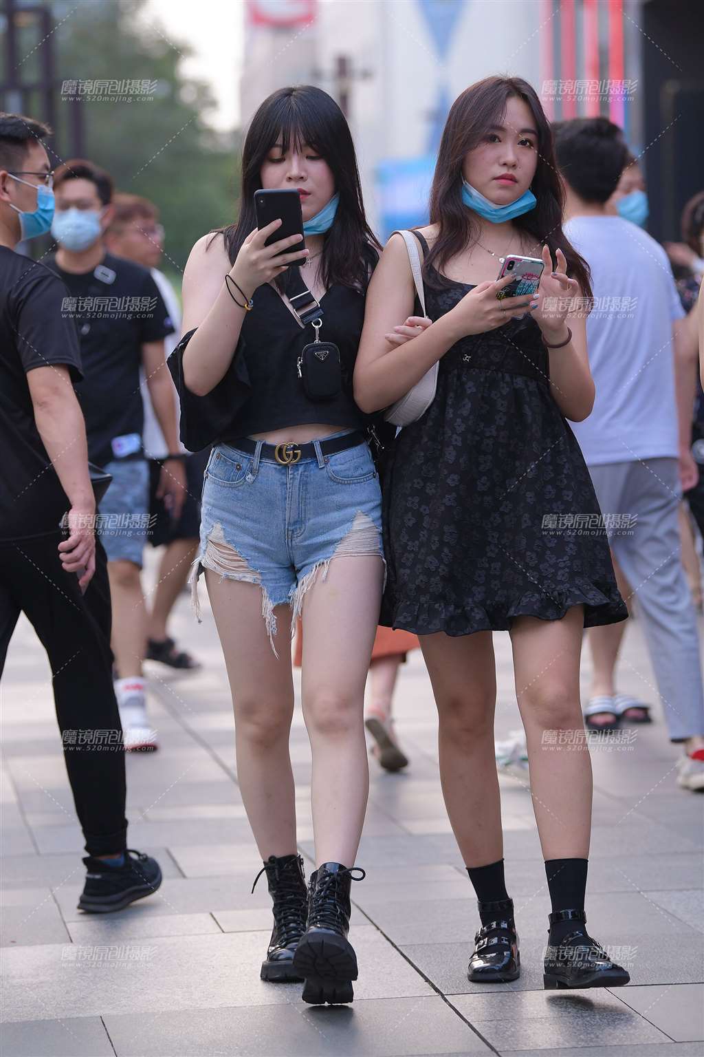 图片[4]-微胖热裤女生，性感小YY-街拍流行馆