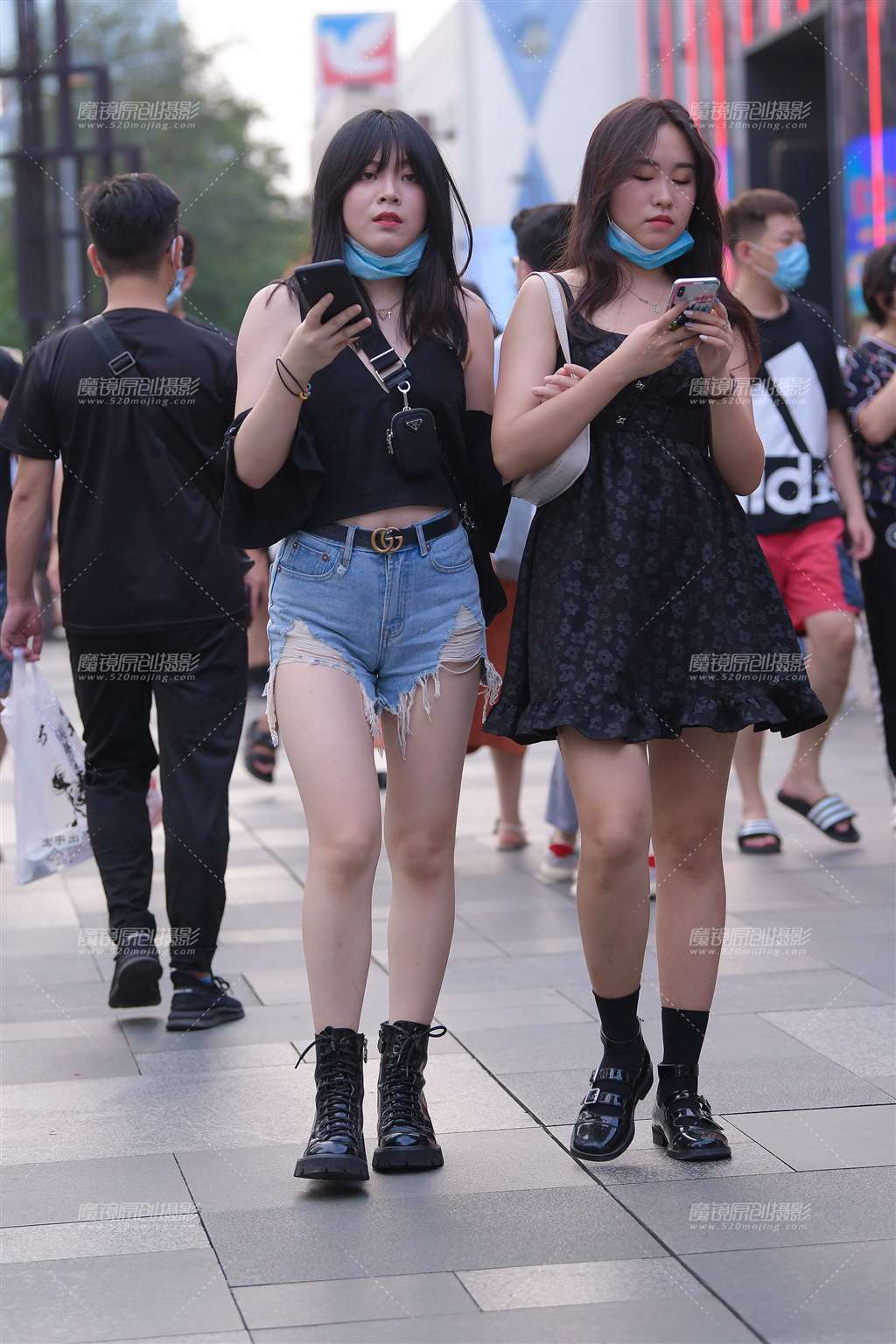 图片[5]-微胖热裤女生，性感小YY-街拍流行馆