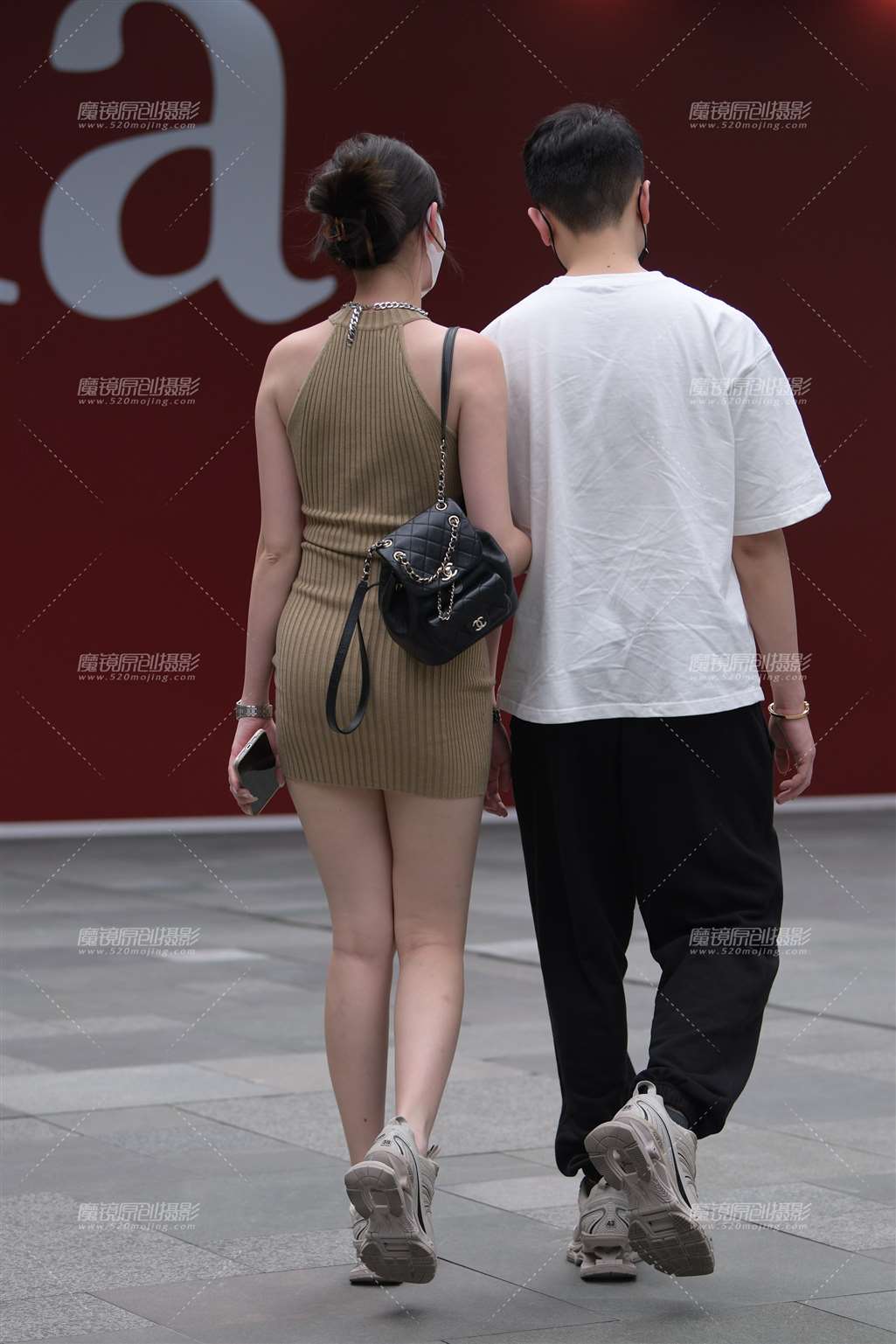 图片[2]-卡其色包臀裙-街拍流行馆