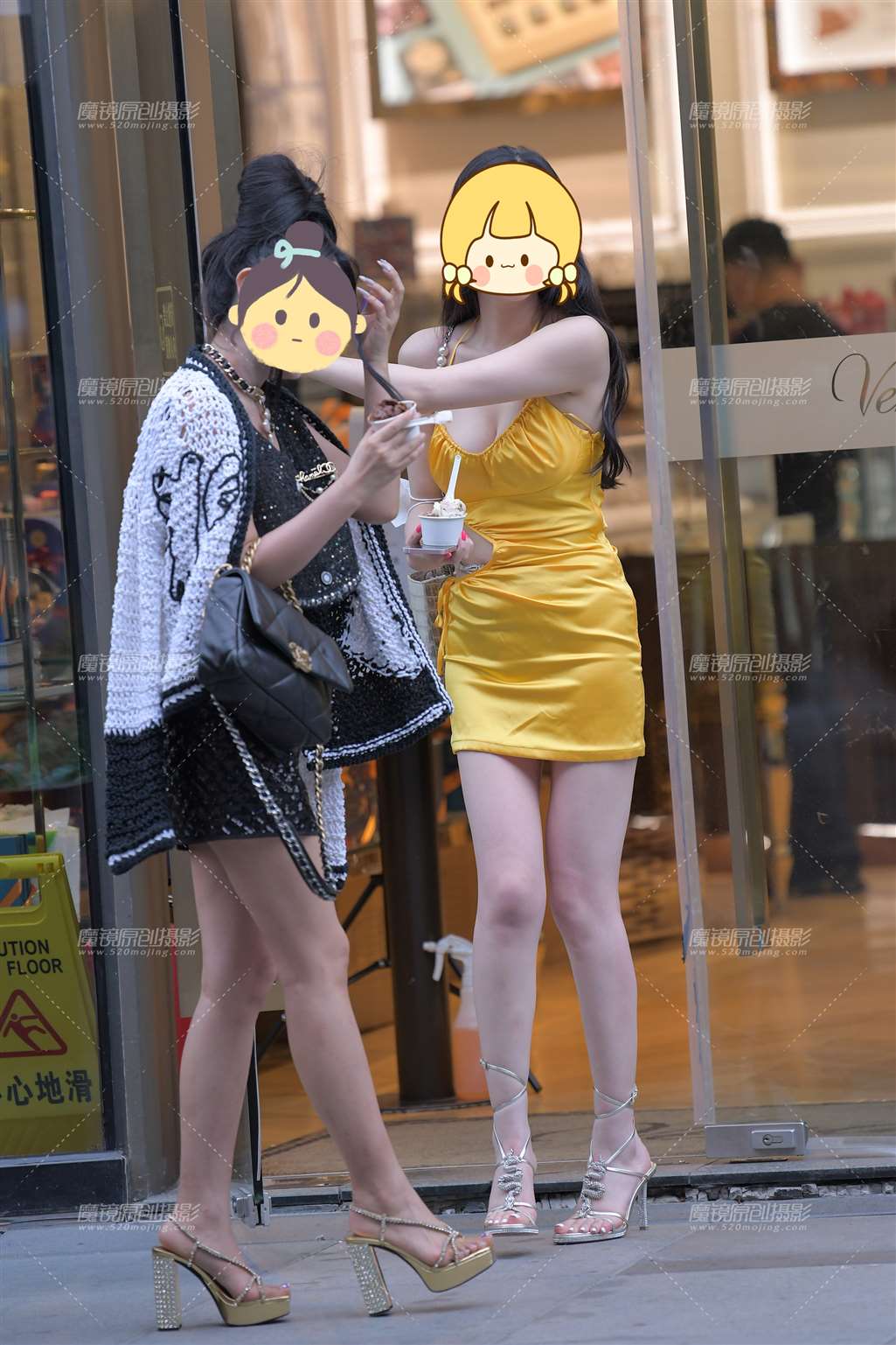 图片[4]-性感迷人的黄裙美女-街拍流行馆