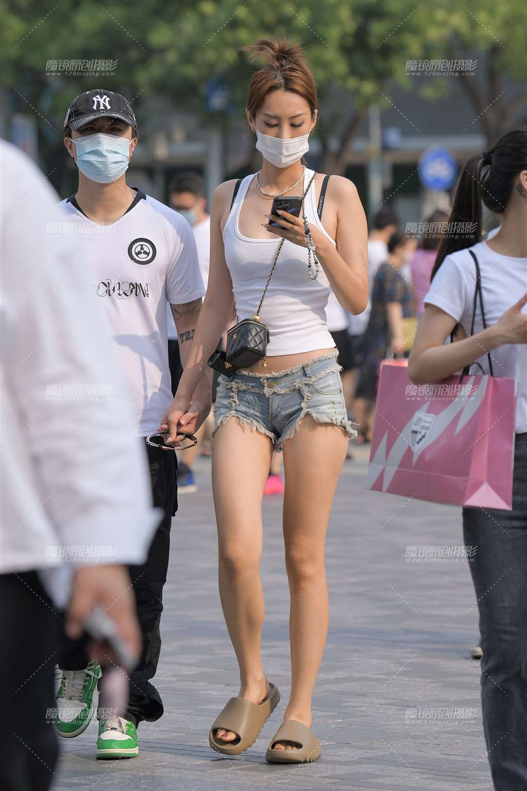 图片[1]-牛仔短裤-街拍流行馆