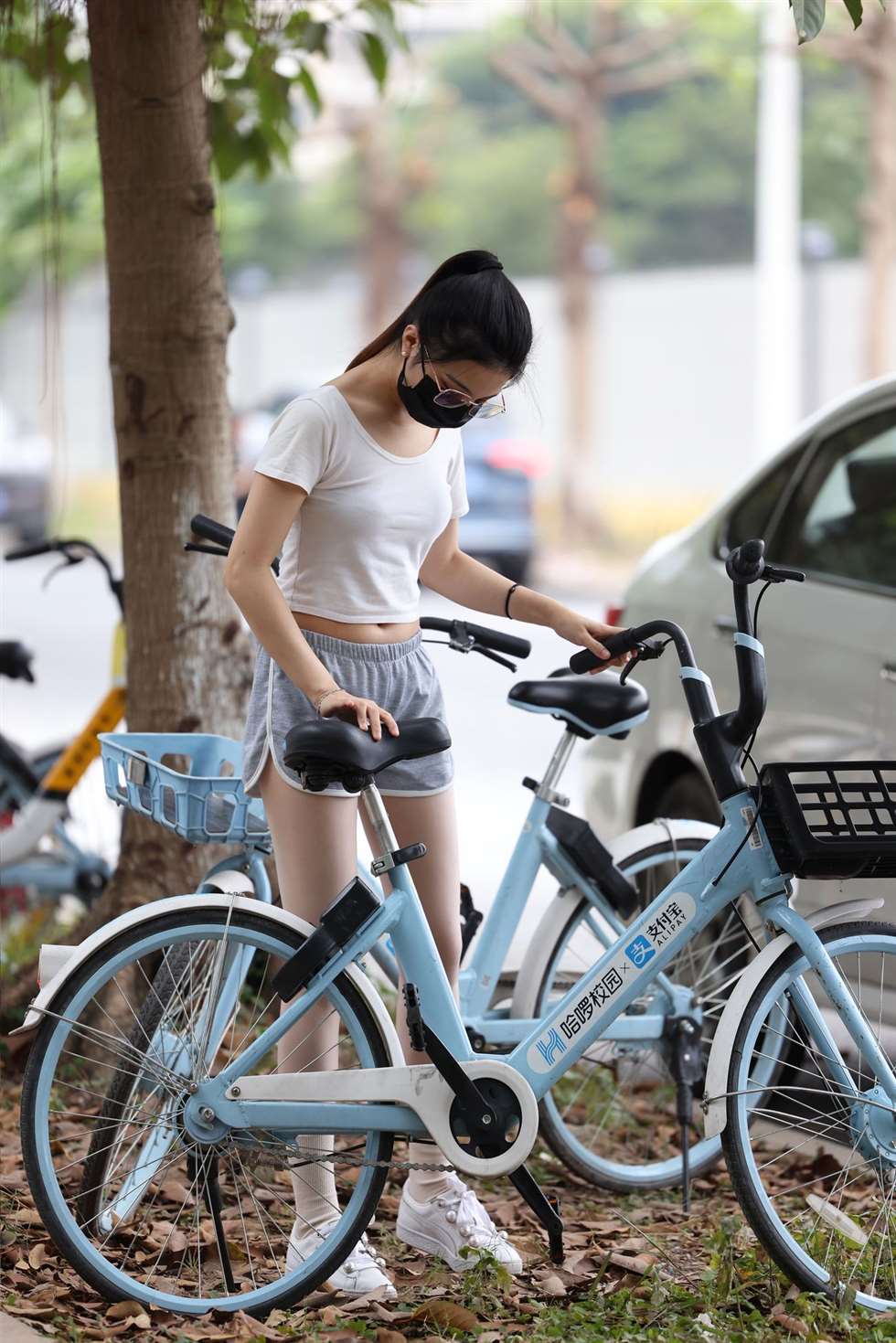 图片[3]-辉辉街拍作品大学城半日游遇见骑单车的女学生-街拍流行馆